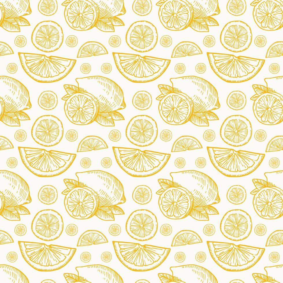 citroen naadloos patroonontwerp vector