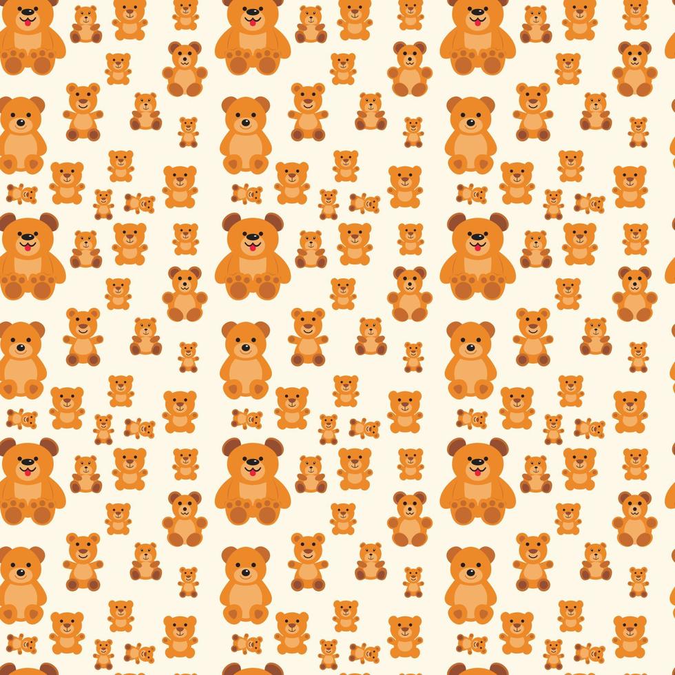 teddy naadloos patroonontwerp vector