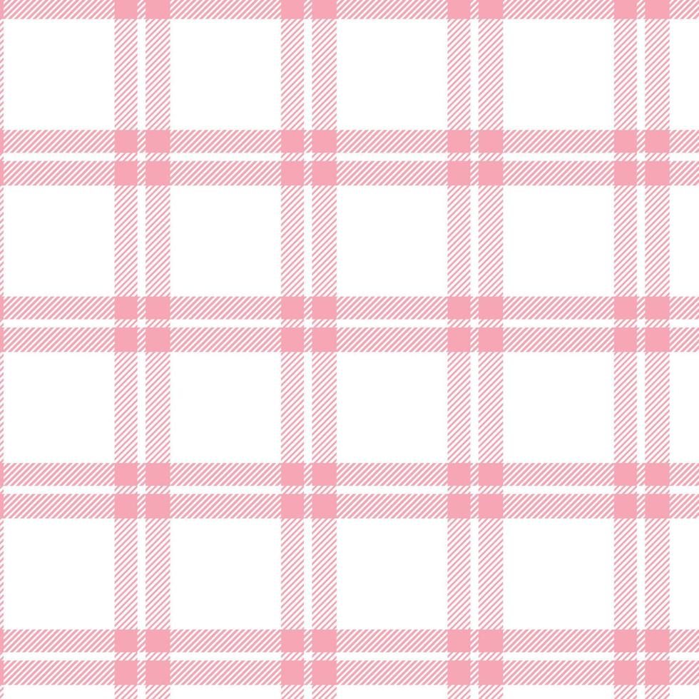 tartan naadloze patroon geruite vector met roze en wit voor afdrukken, behang, textiel, jute, tafelkleed, geruite achtergrond.