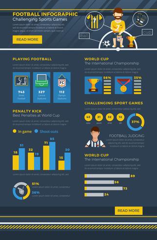 Voetbal Infographic vector