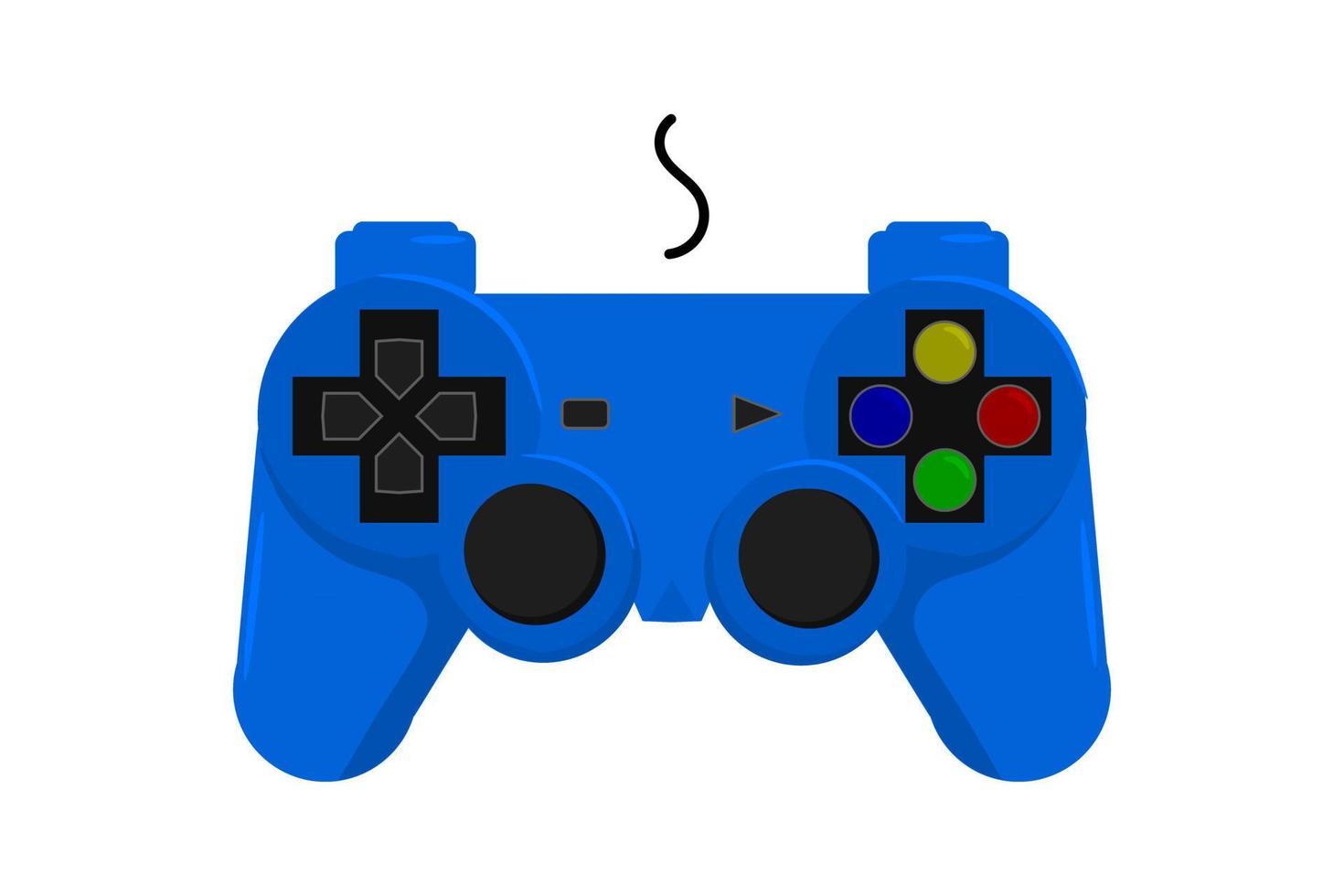 vector joystick spelbesturing. gamepad vectorillustratie. video game stick illustratie