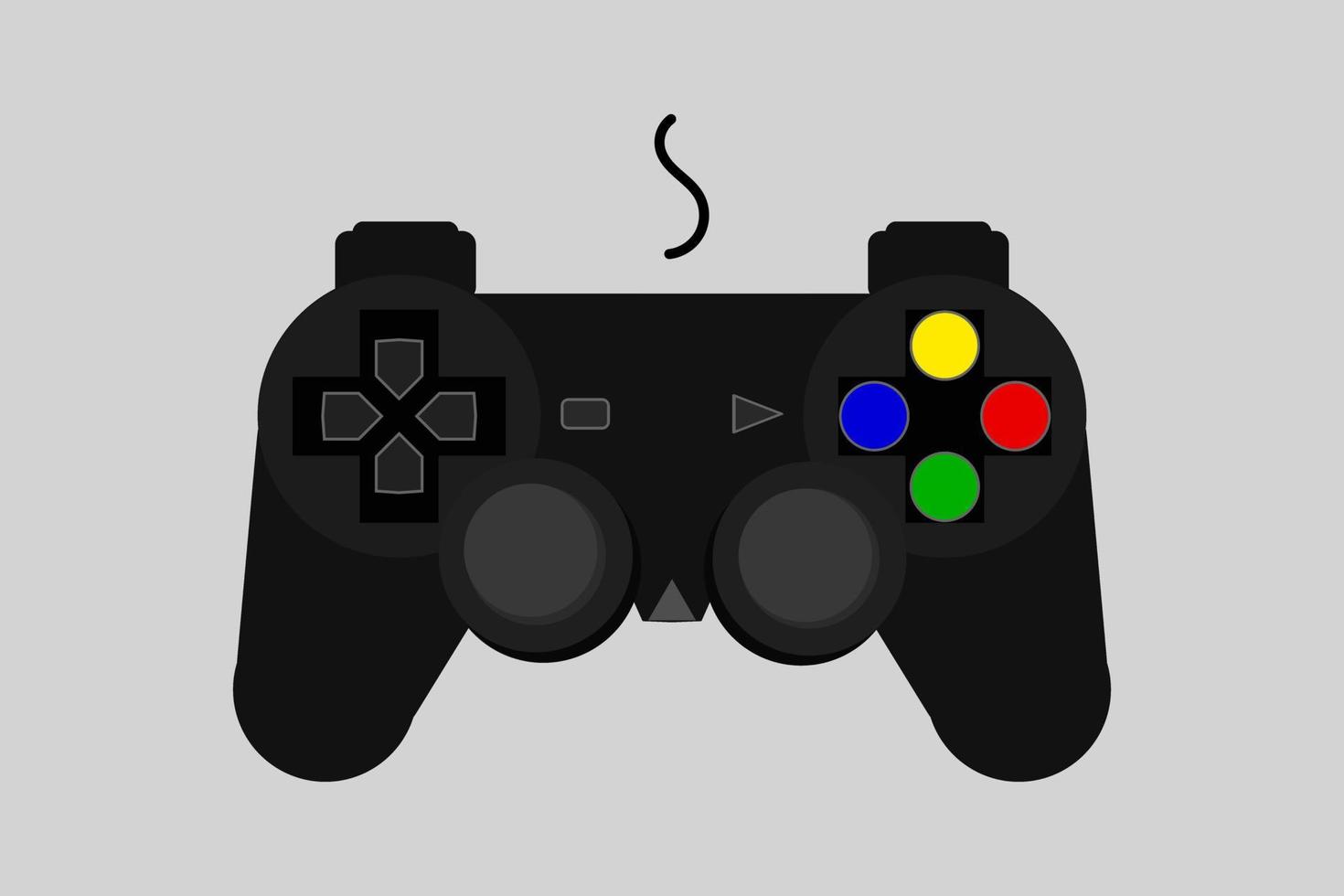 vector joystick spelbesturing. gamepad vectorillustratie. video game stick illustratie