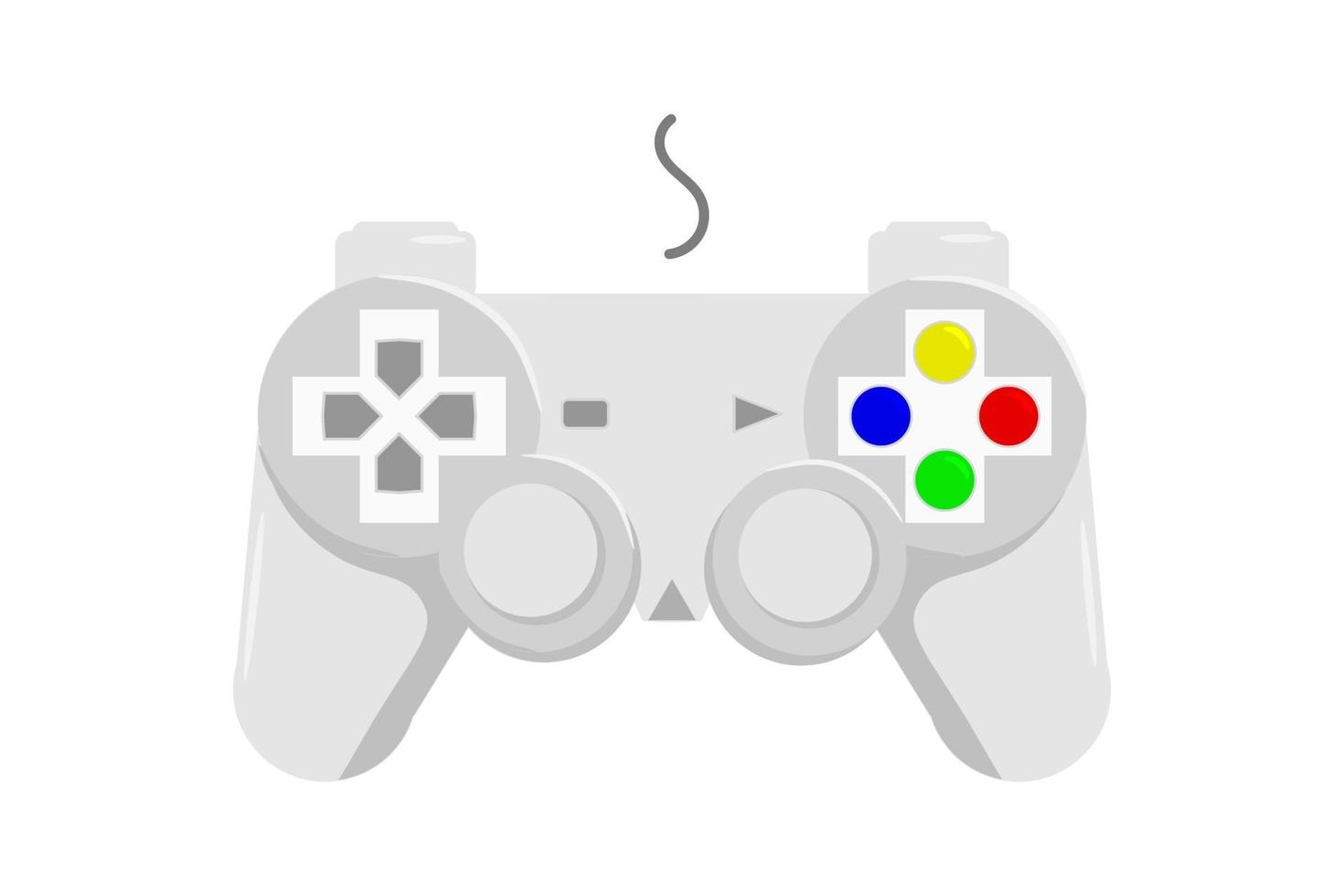 vector joystick spelbesturing. gamepad vectorillustratie. video game stick illustratie