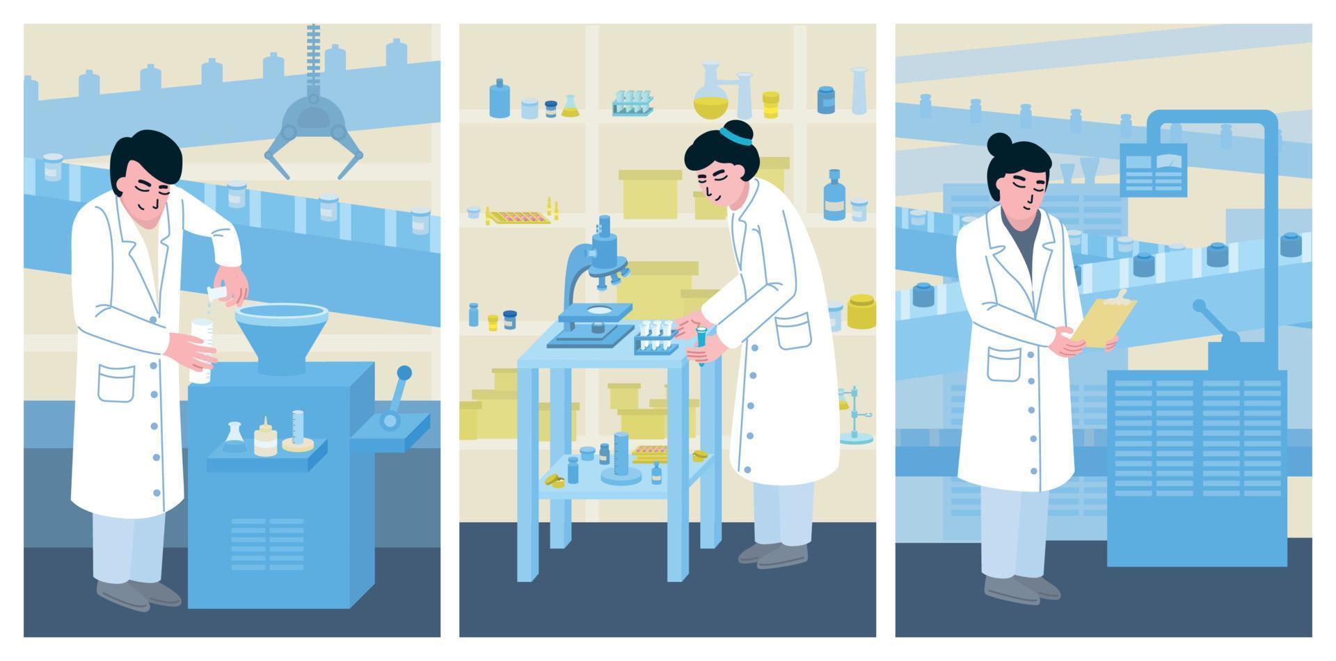 medische illustratie plat gezet vector