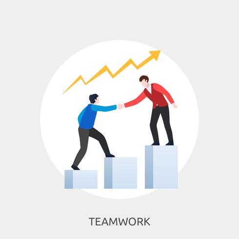 Teamwork Conceptuele afbeelding ontwerp vector
