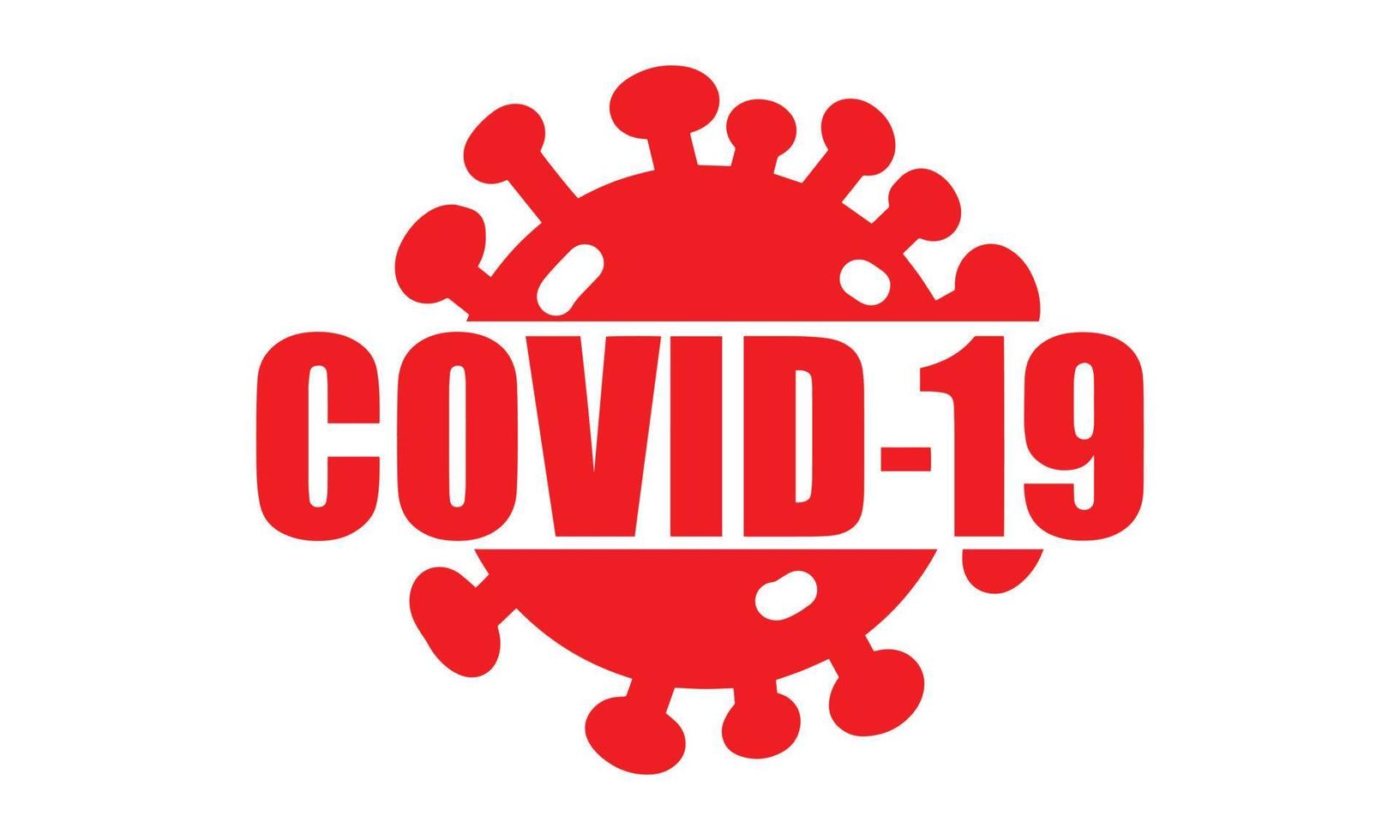 rood teksteffectontwerp voor coronavirus. vector tekst ramp alert dodelijk virus.