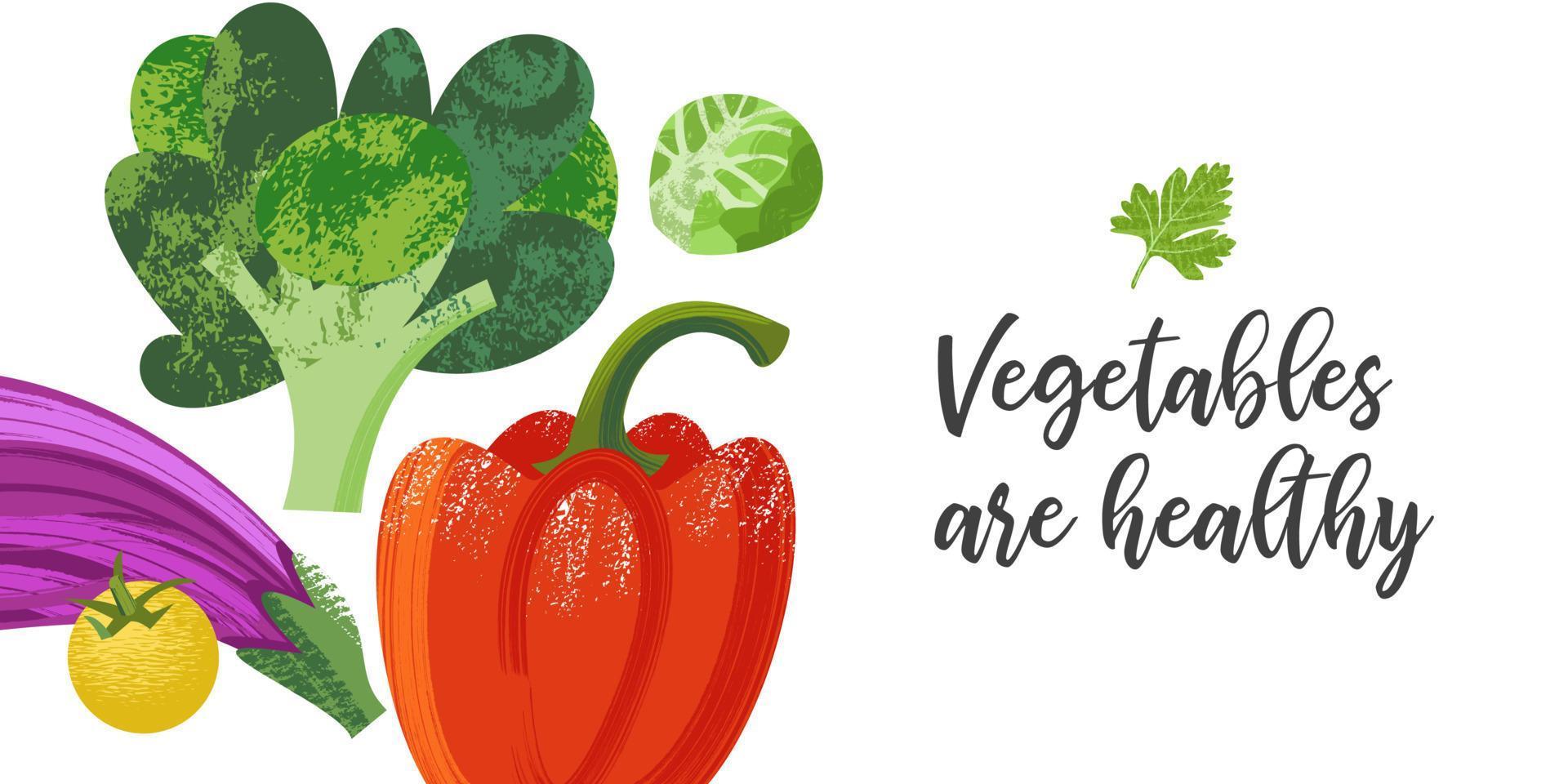 gelukkige wereld vegetarische dag. vectorillustratie met hand getrokken unieke texturen. vector