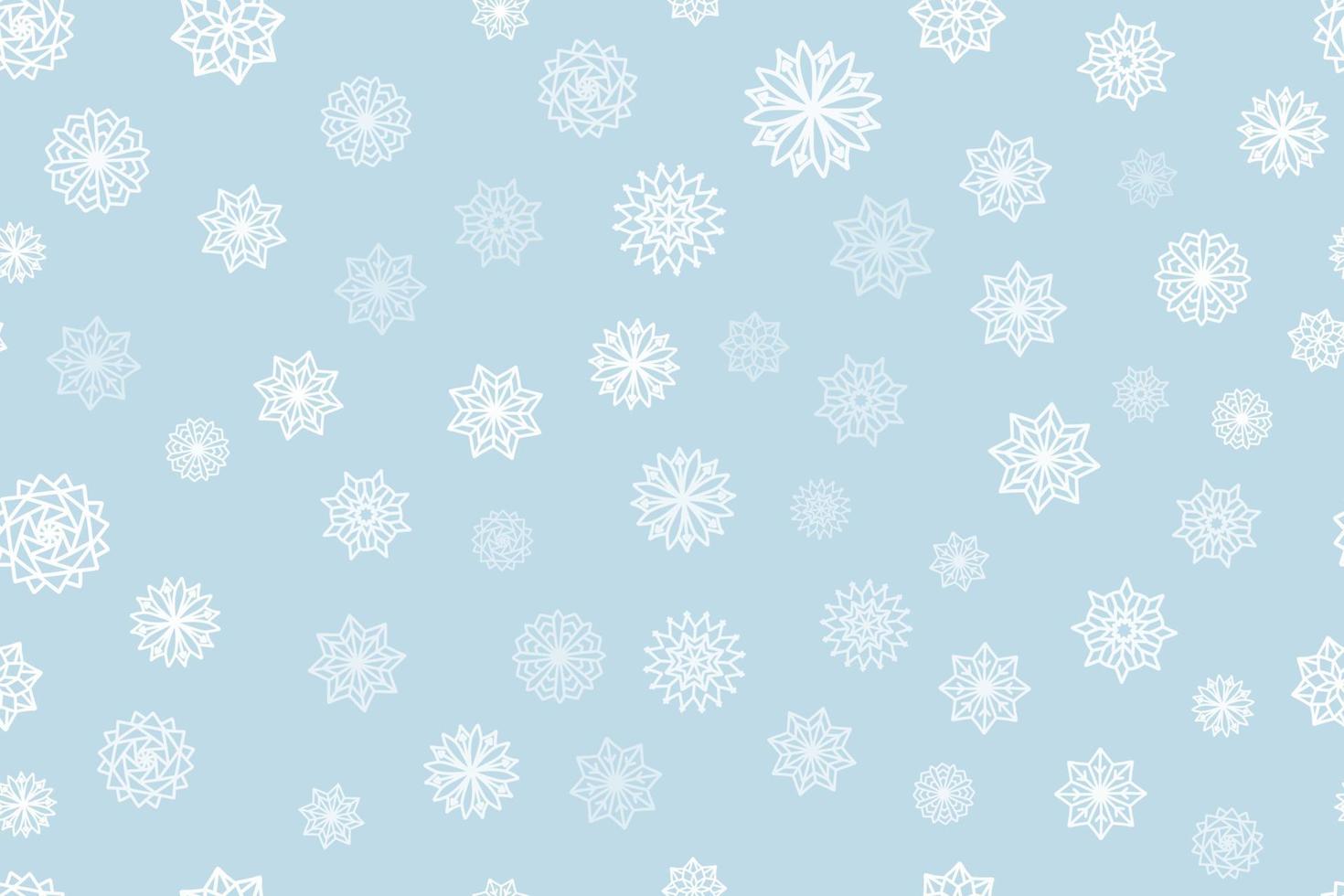 kerst naadloos patroon met sneeuwvlokken trendy pastelkleur vector