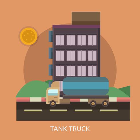 Conceptuele illustratie van Tank Truck Concept vector