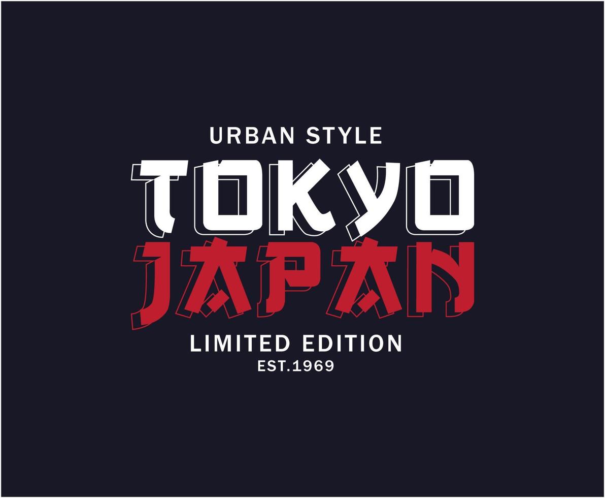 Tokyo Japan typografie vector t-shirt ontwerp