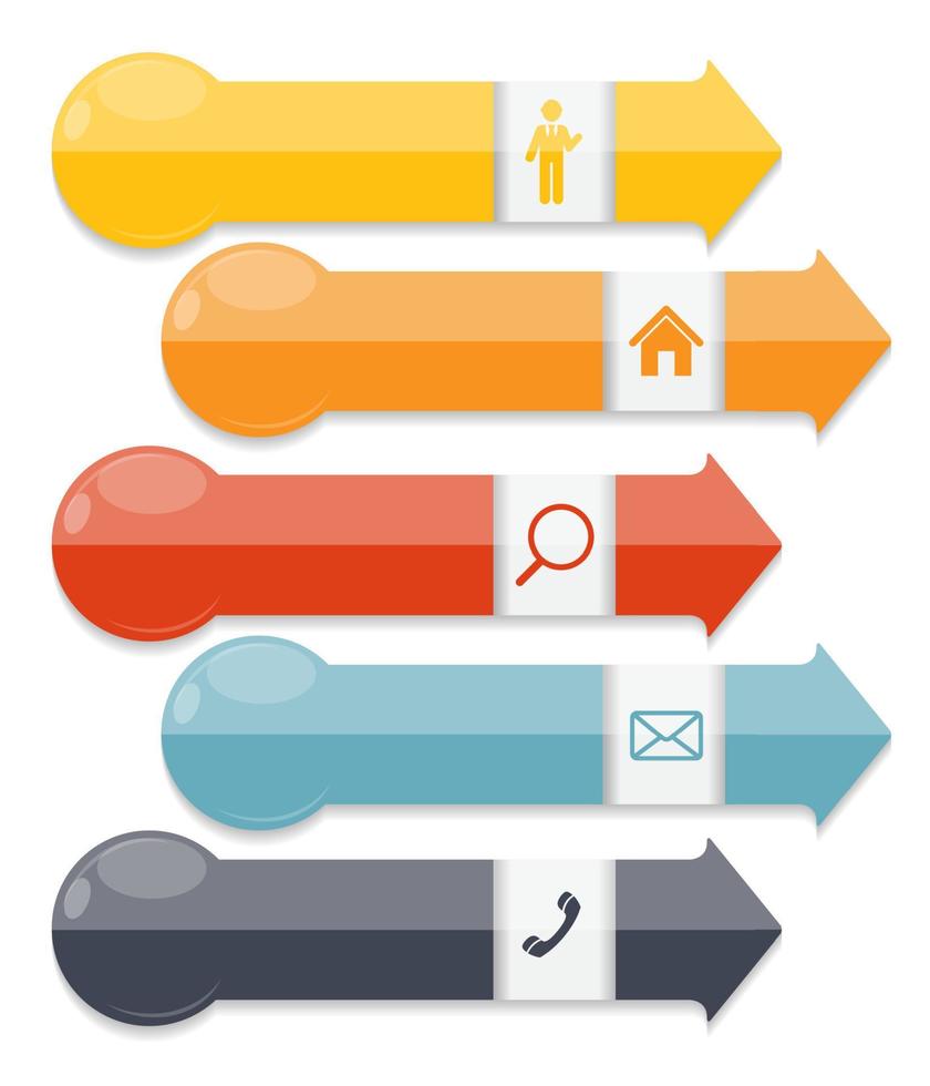 infographic sjablonen voor zakelijke vectorillustratie. vector