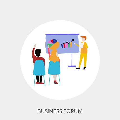 Business Forum Conceptuele afbeelding ontwerp vector