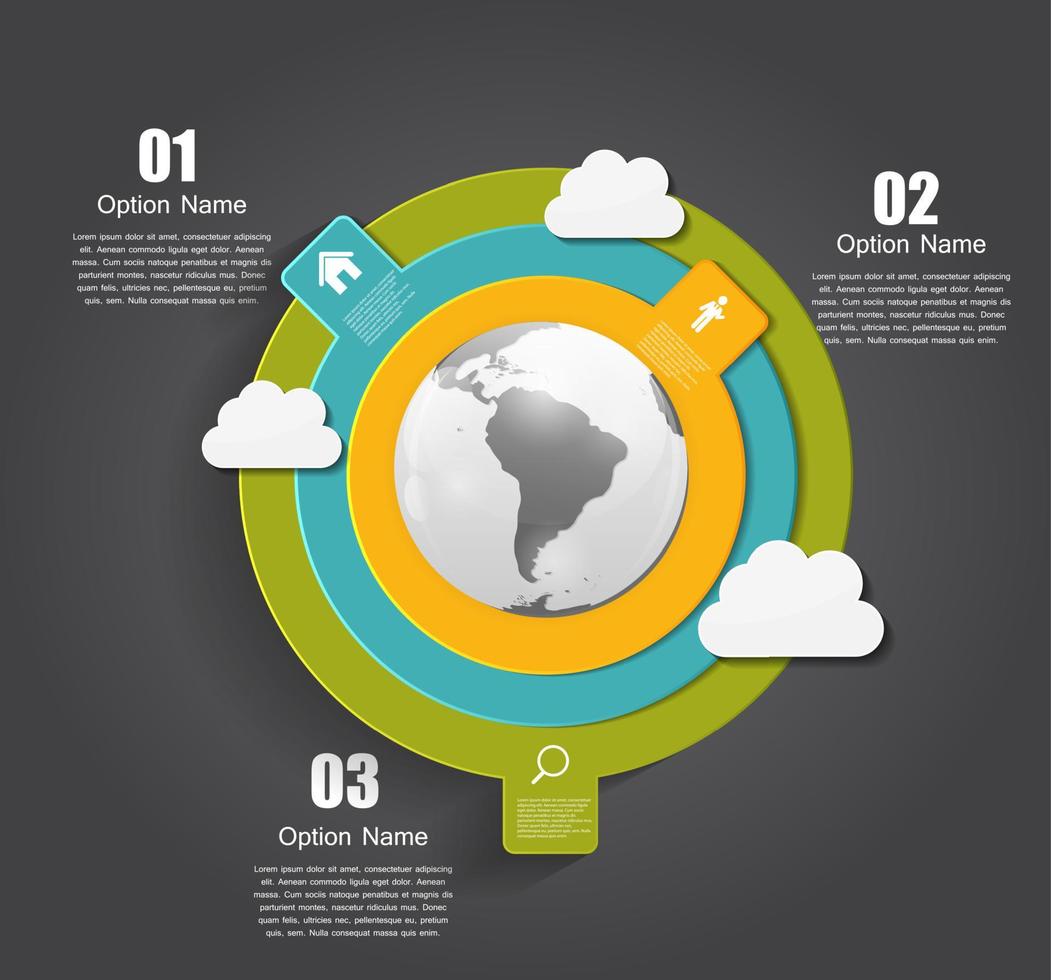 infographic sjablonen voor zakelijke vectorillustratie. vector