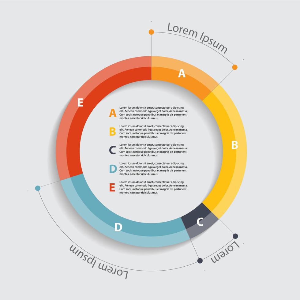 infographic sjablonen voor zakelijke vectorillustratie. vector