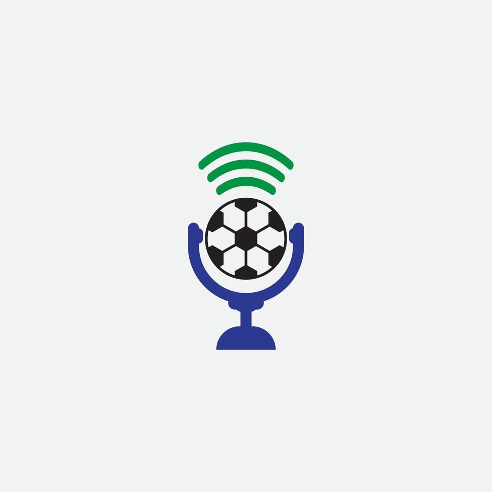 sport voetbal podcast vector