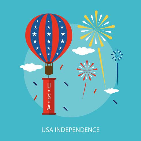 USA onafhankelijkheid Conceptuele afbeelding ontwerp vector