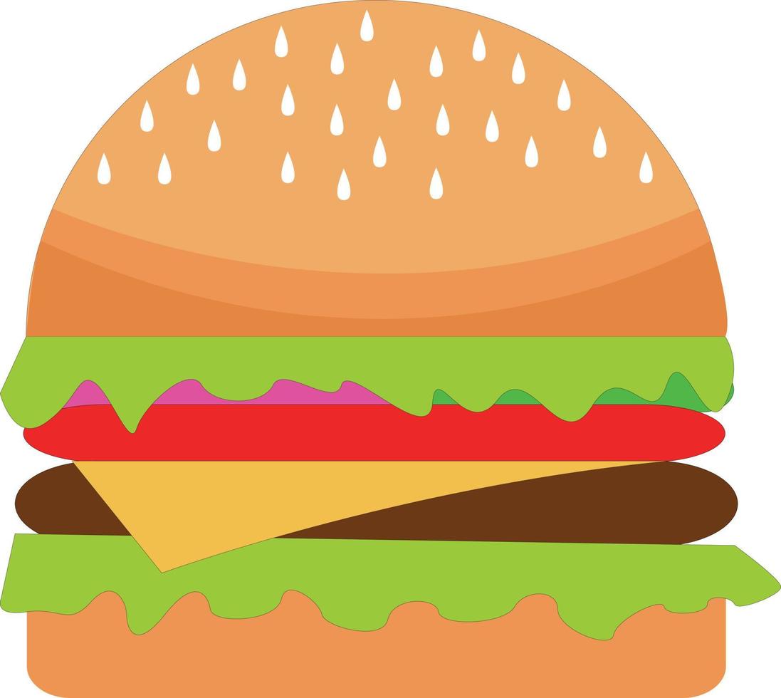 kaas hamburger pictogram sjabloonontwerp vector