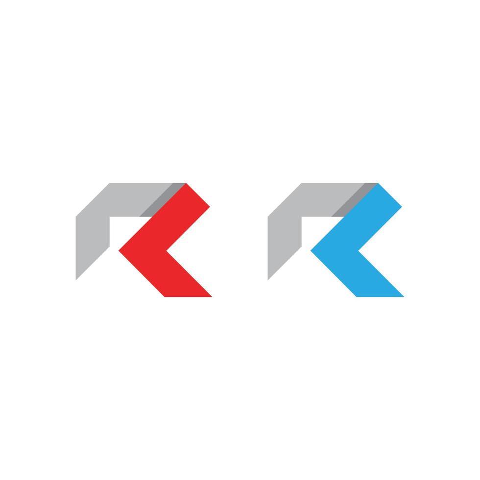r brief logo pictogram vector sjabloon desain