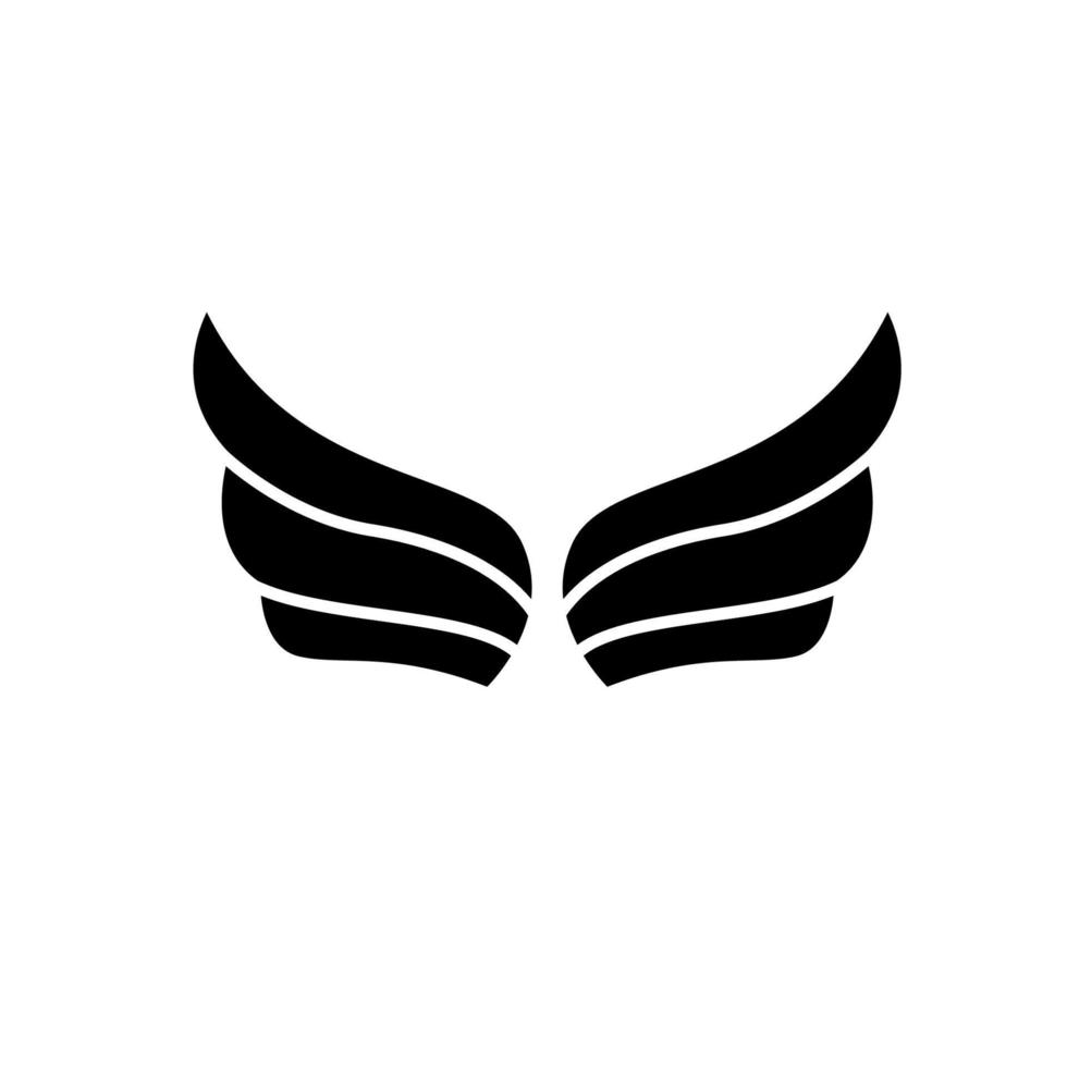 vleugel logo teken vector