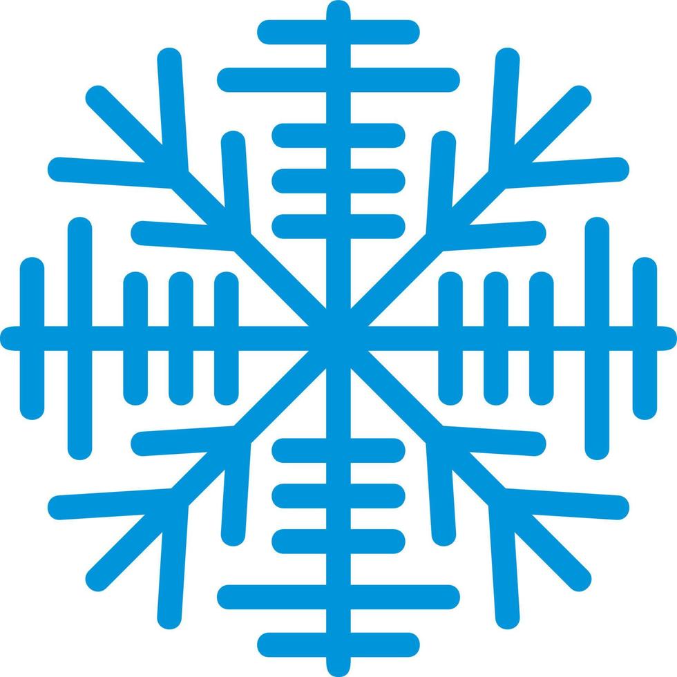 sneeuwvlok blauw pictogram vector