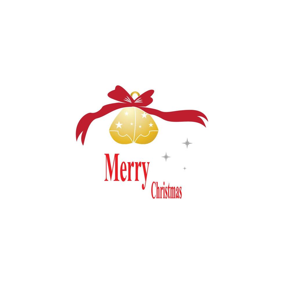 merry christmas logo vector sjabloon