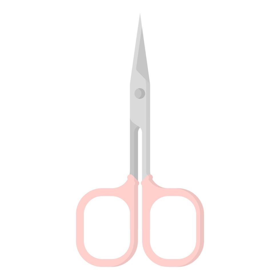 vector cartoon roze manicure schaar.