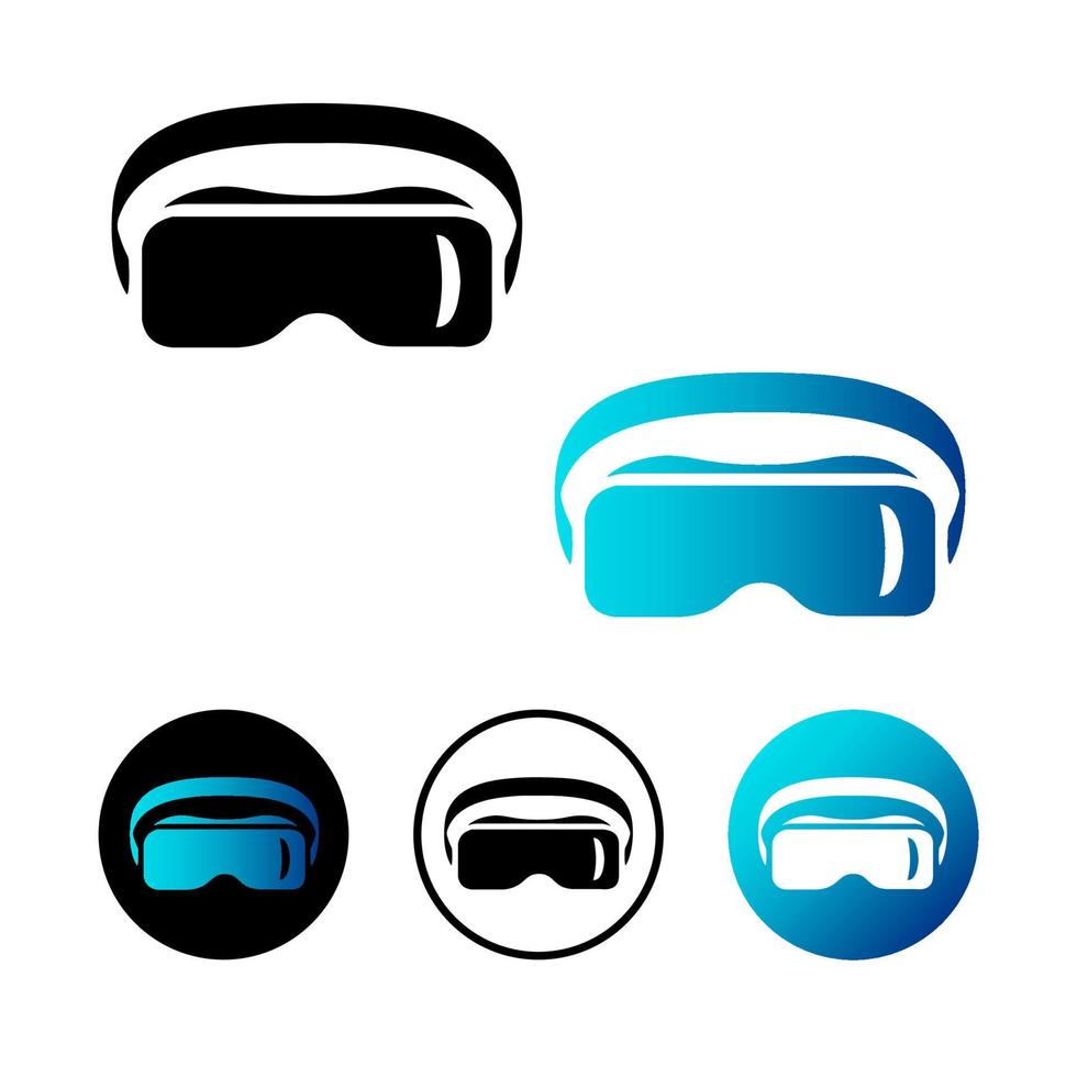 abstracte vr headset pictogram illustratie vector