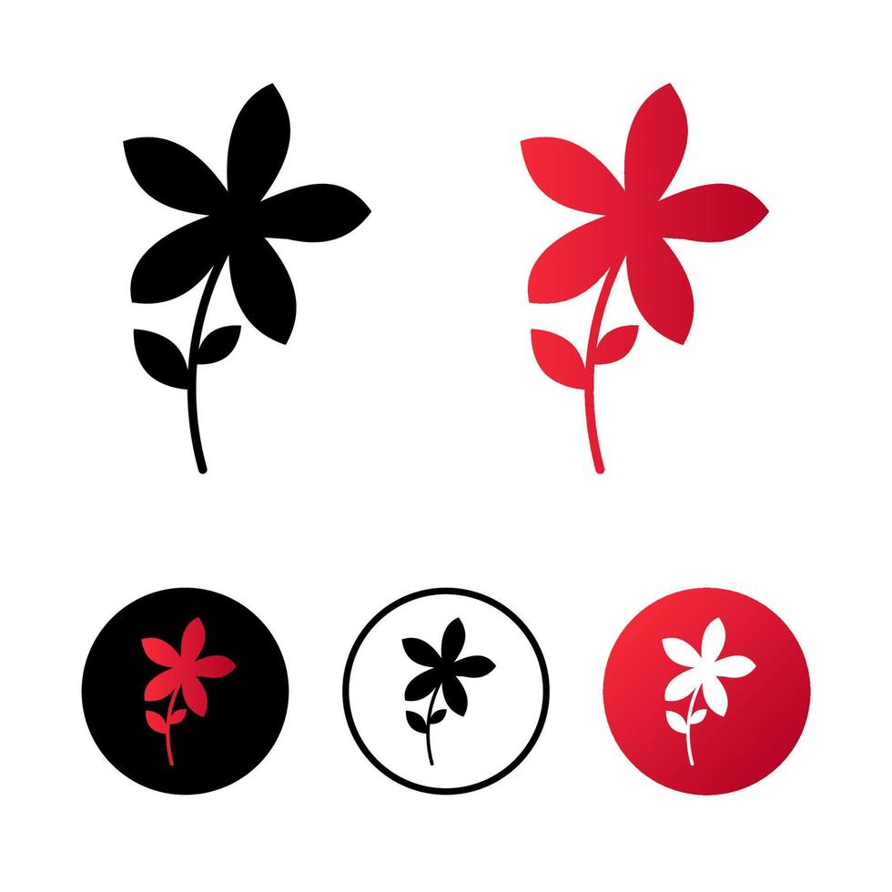 abstracte bloem pictogram illustratie vector