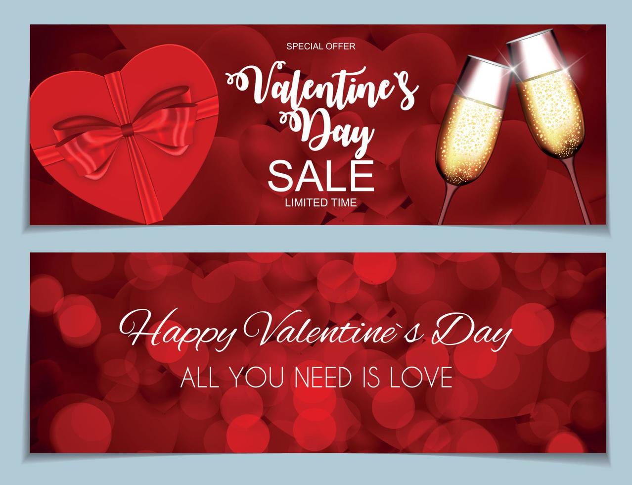 Valentijnsdag verkoop, kortingskaart. vectorillustratie. eps10 vector