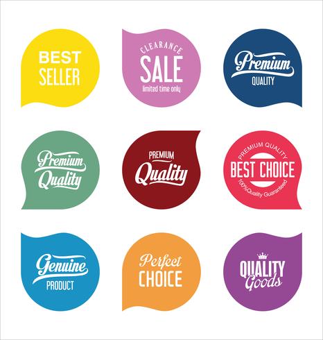 Moderne badges stickers en labels-collectie vector