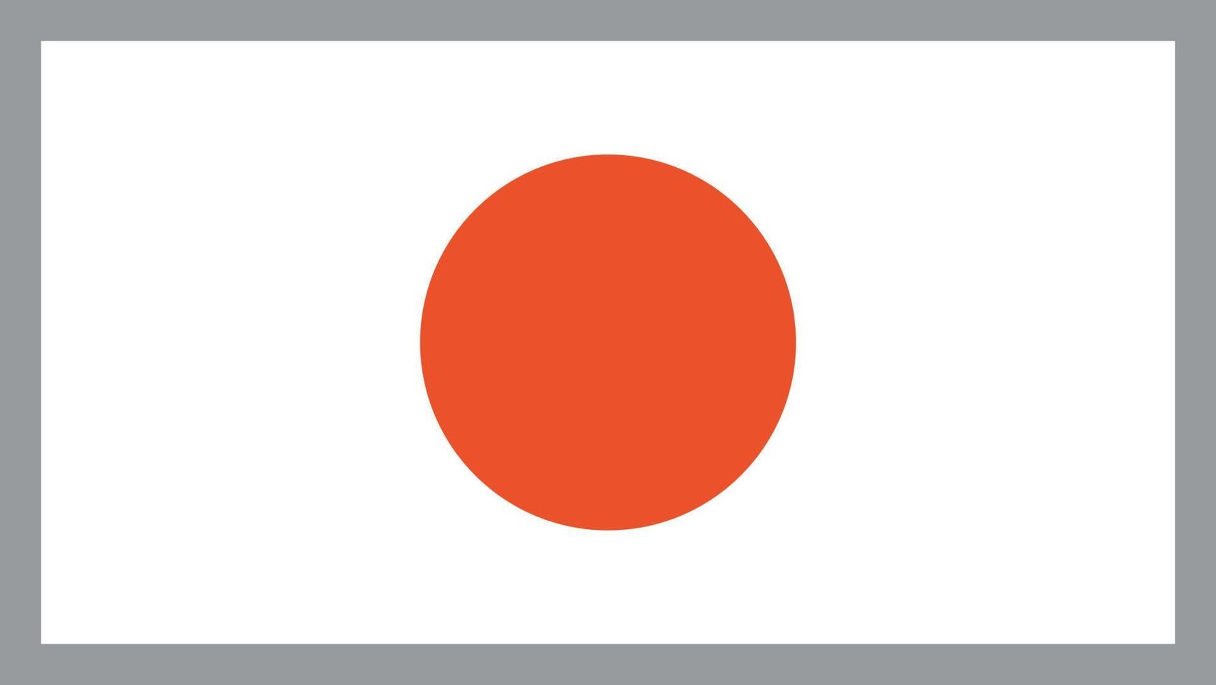 eenvoudige Japanse vlagpictogram. platte vector. vector