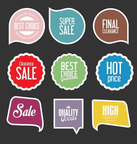 Moderne badges stickers en labels-collectie vector