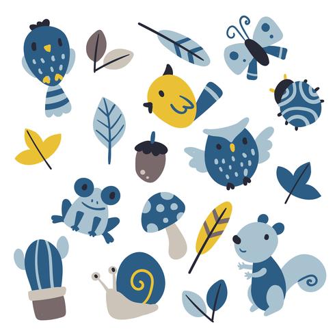 wildlife vector collectie ontwerp