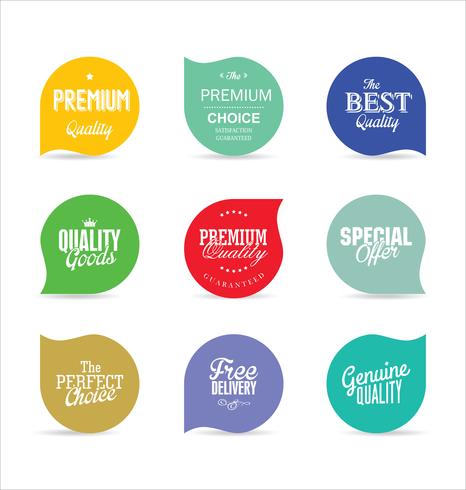 Moderne badges stickers en labels-collectie vector