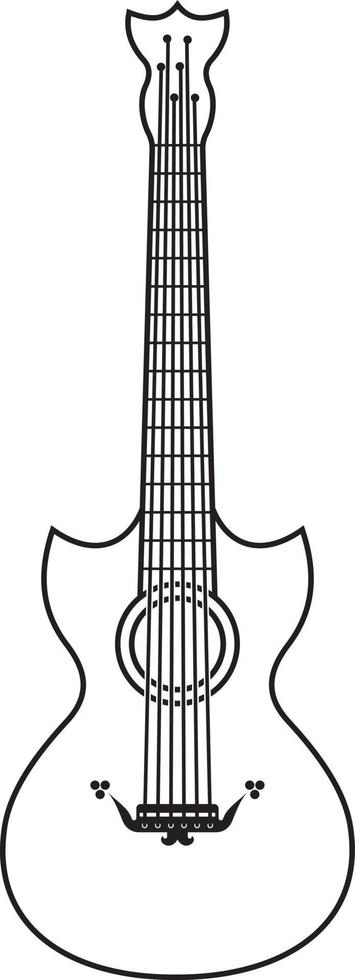 gitaar vector schets