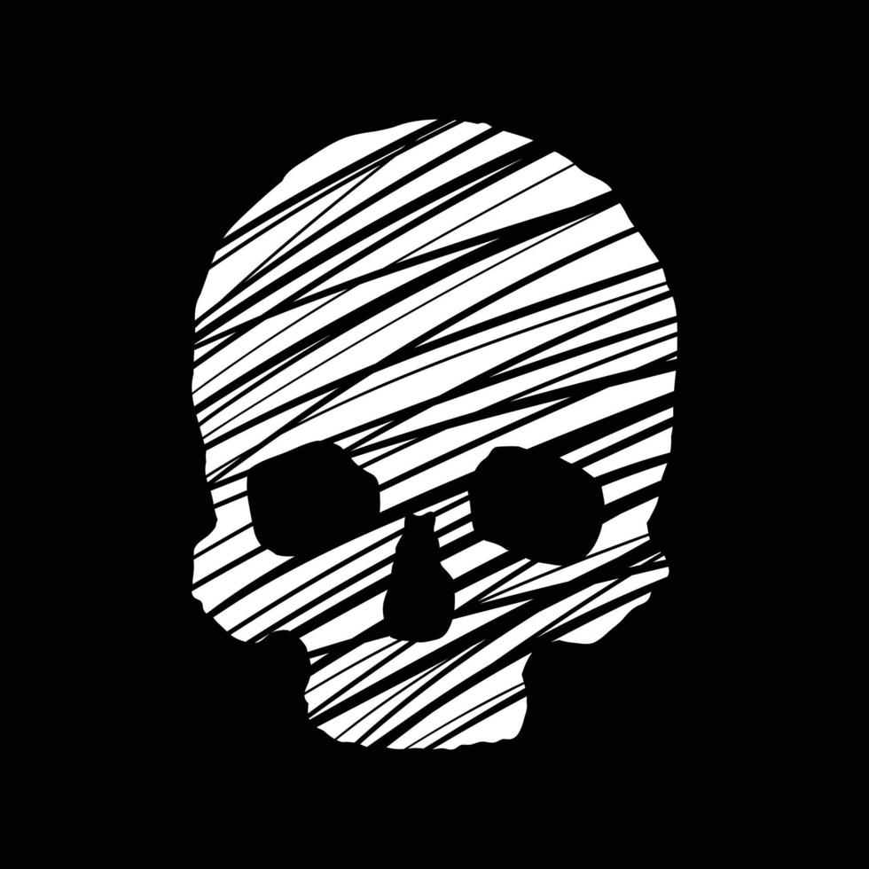 schedel afbeelding afdrukken op t-shirts sweatshirts en souvenirs vector premium vector