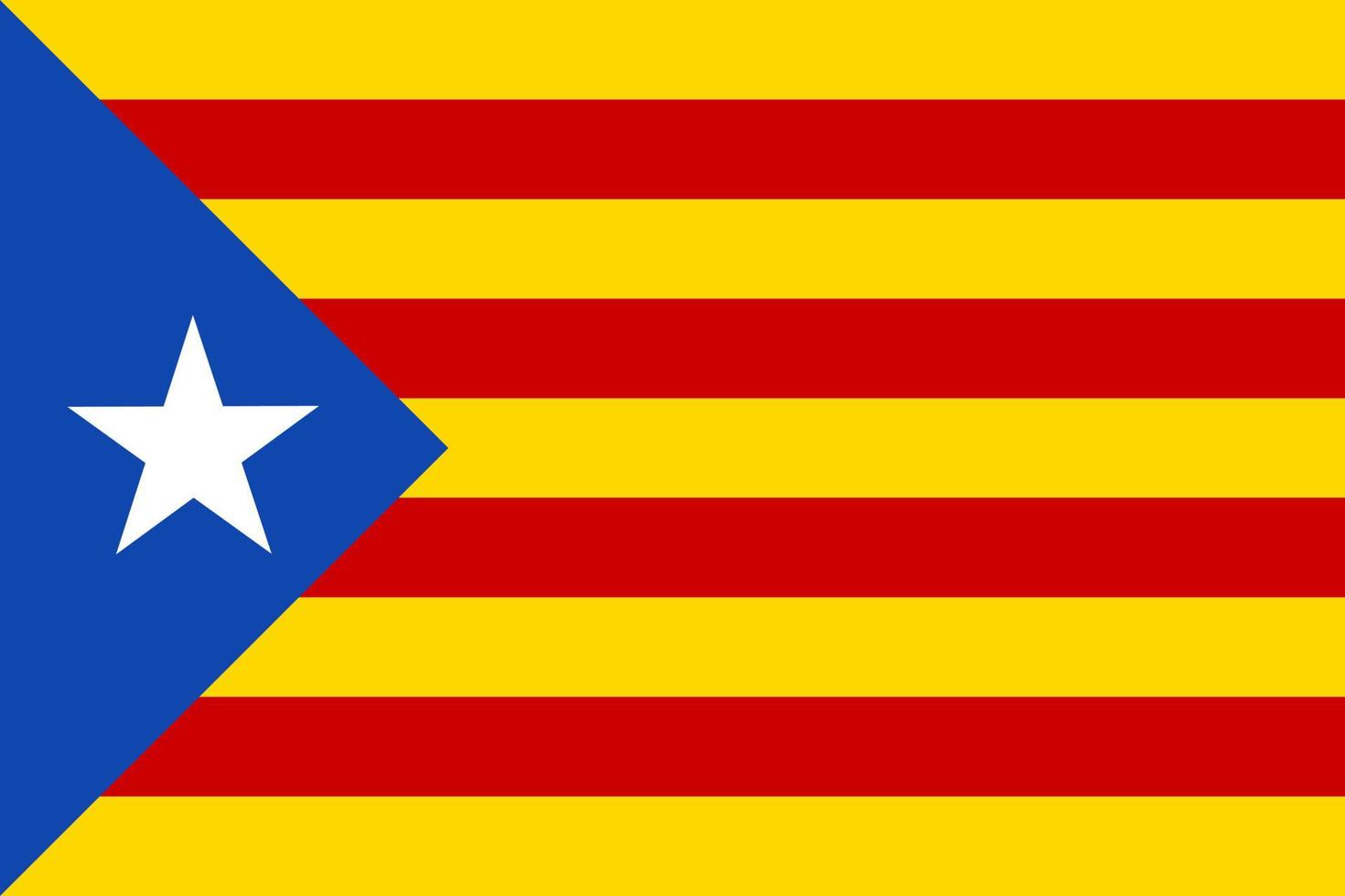 vlag van catalonië vector