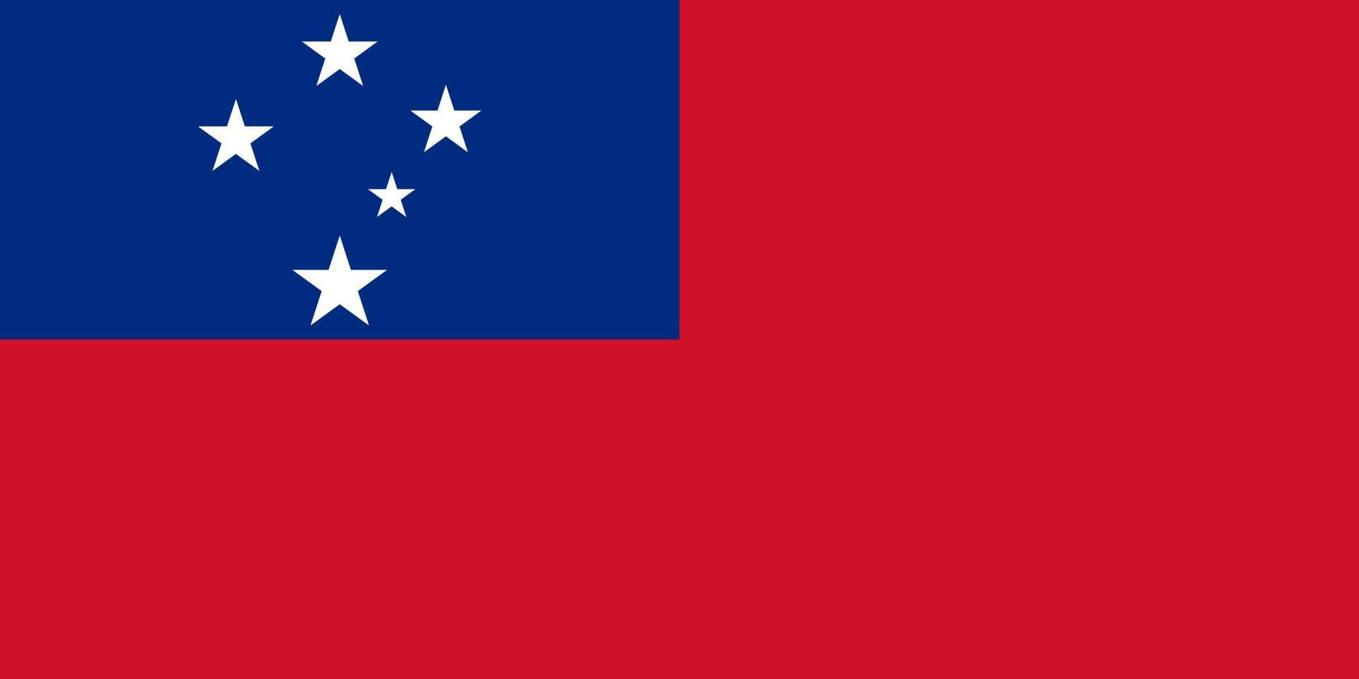 samoa vlag vector