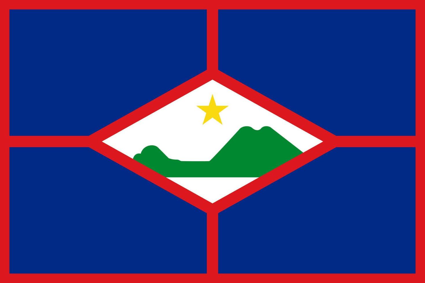 vlag van sint eustatius vector