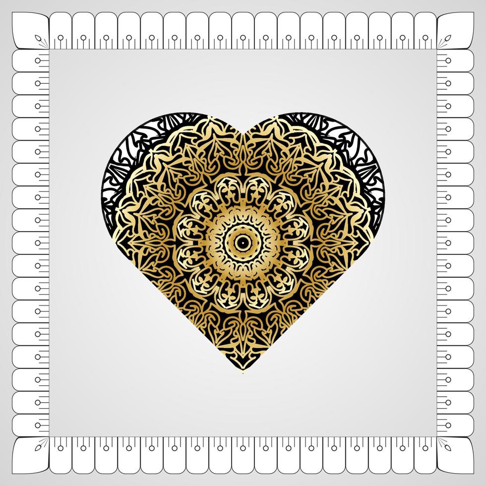 cirkelvormig patroon in de vorm van mandala met bloem voor henna mandala tattoo decoratie vector