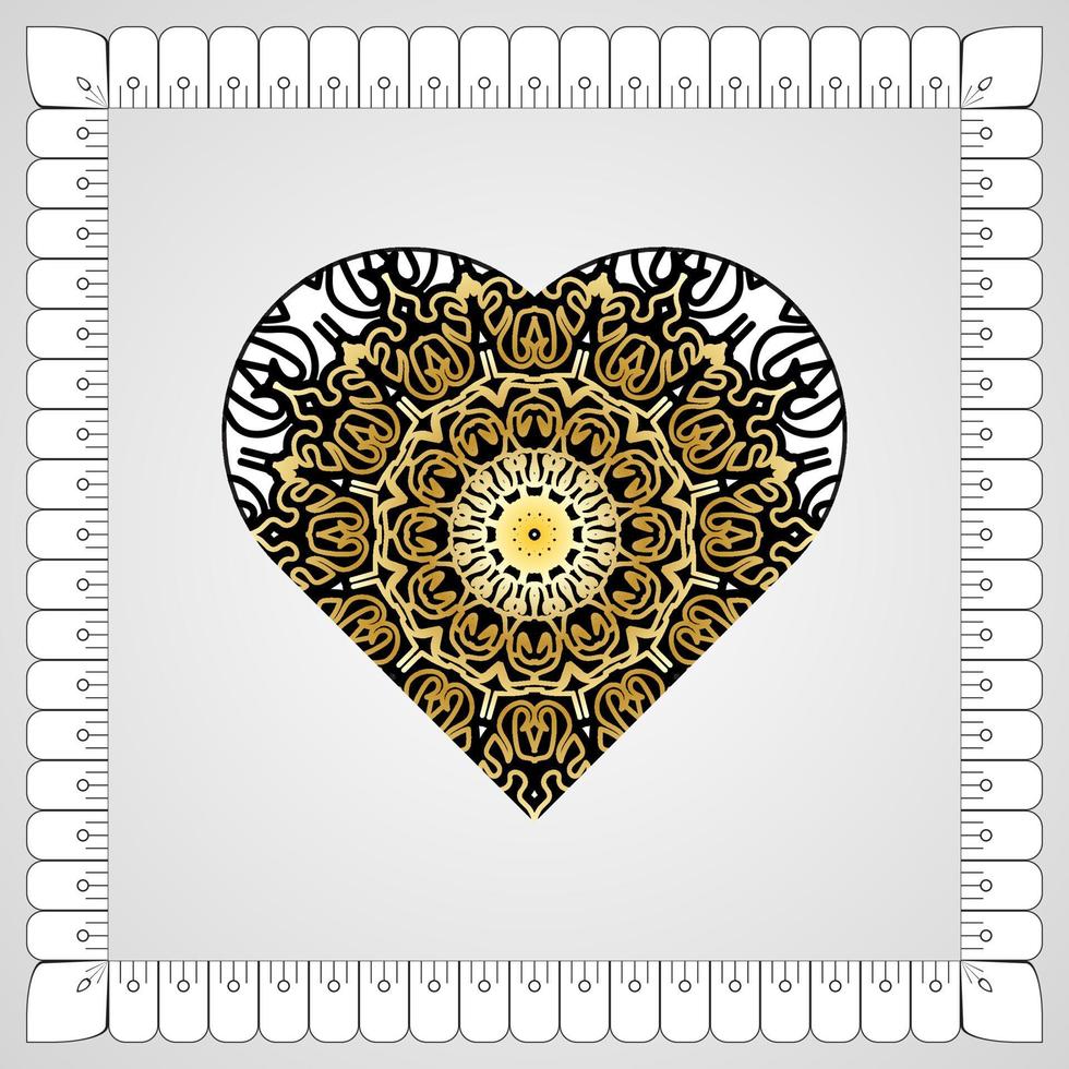 cirkelvormig patroon in de vorm van mandala met bloem voor henna mandala tattoo decoratie vector