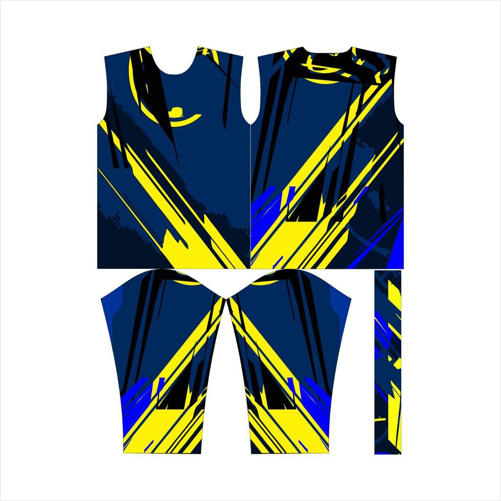 sport jersey patroon t-shirt ontwerp concept sjabloon vector afbeelding