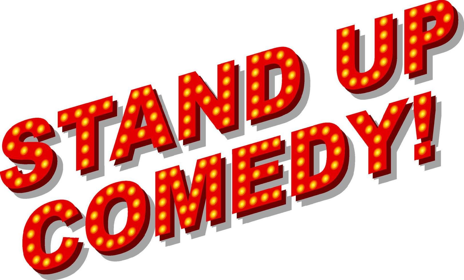 stand-up comedy bannerontwerp vector