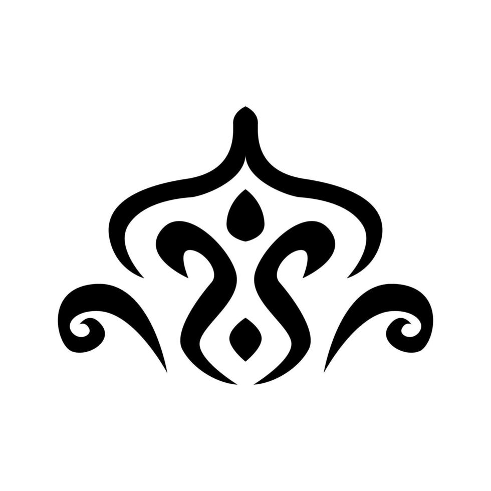 eenvoudig tribal design, tribal ornament voor boek vector