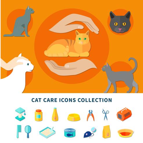 Pet Care pictogrammen vector