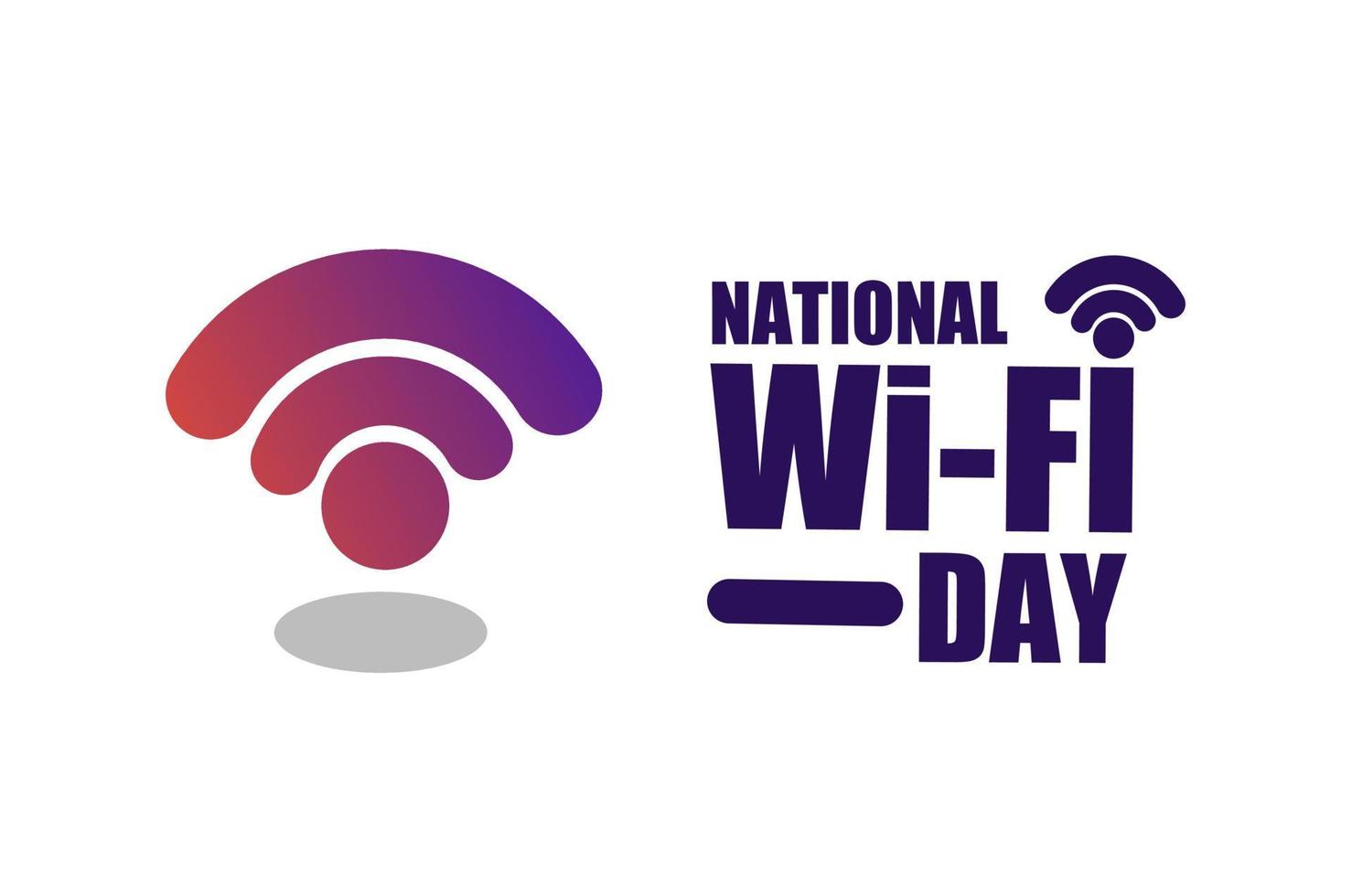 nationale wifi-dag vector