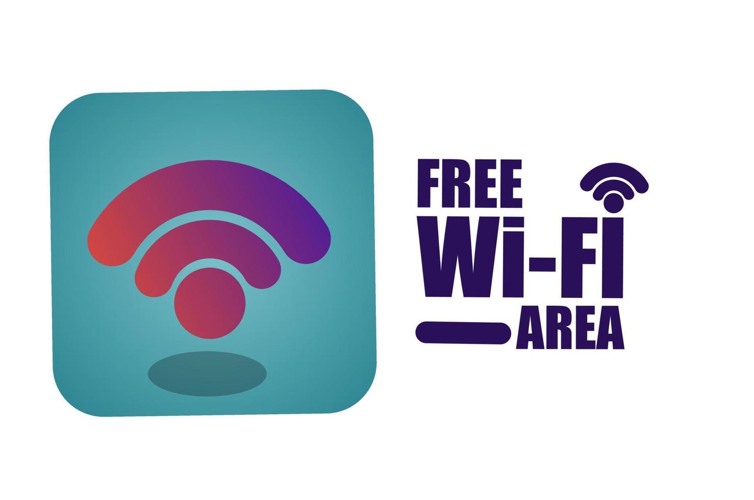 gratis wifi vectorillustratie vector