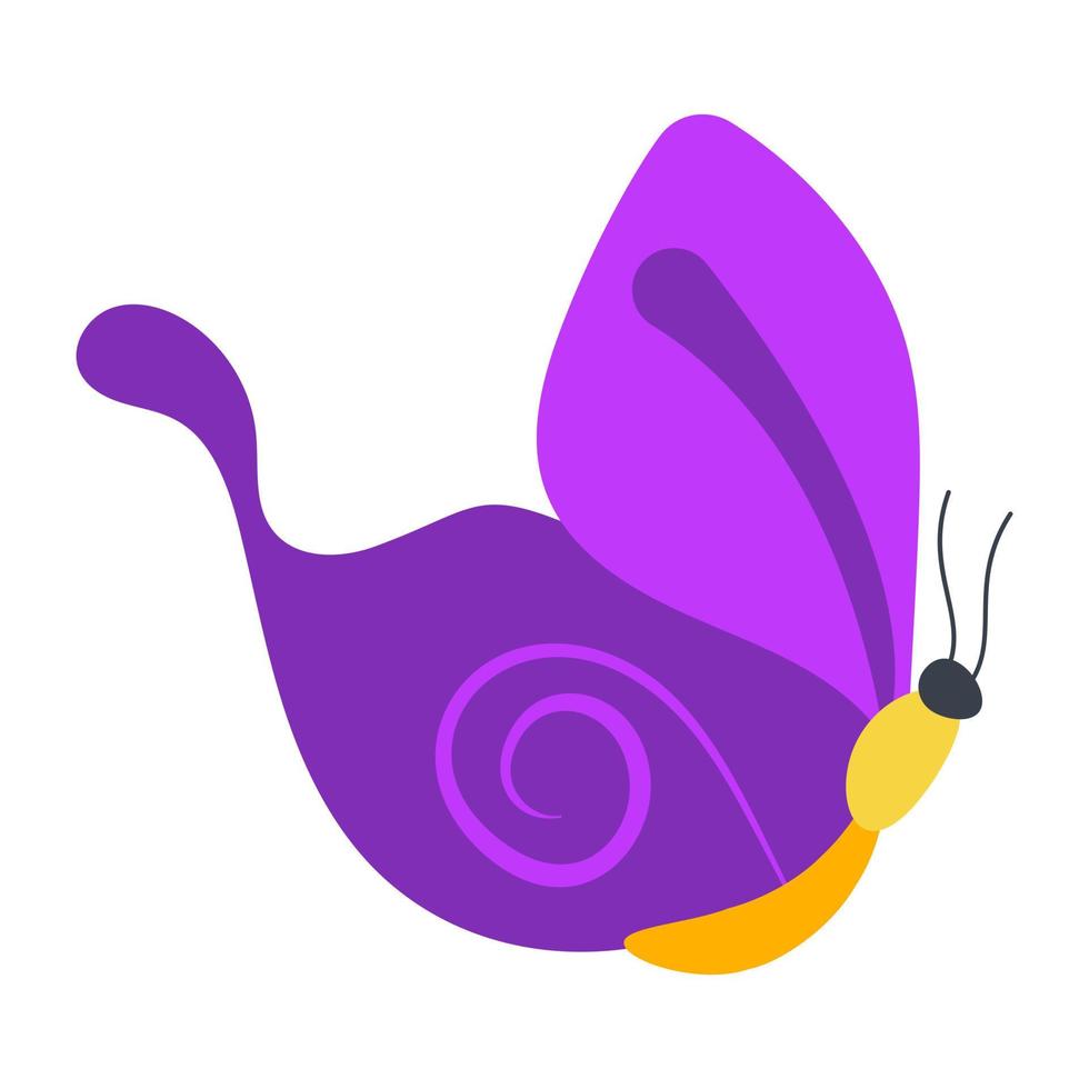 paarse zwaluwstaartvlinder vector