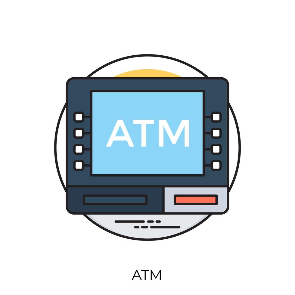 trendy ATM-concepten vector