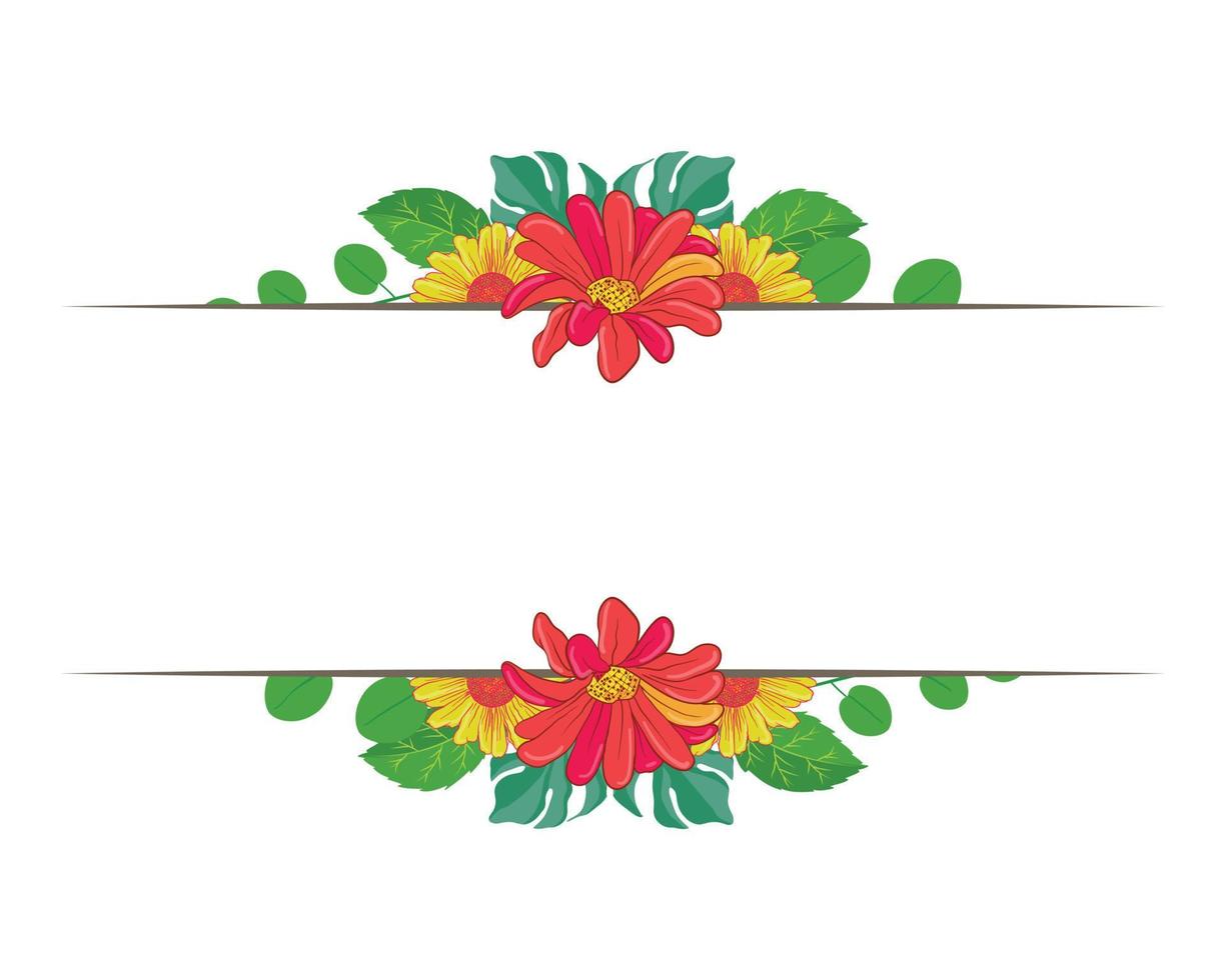 bloem bloemen geïllustreerd arrangement vector